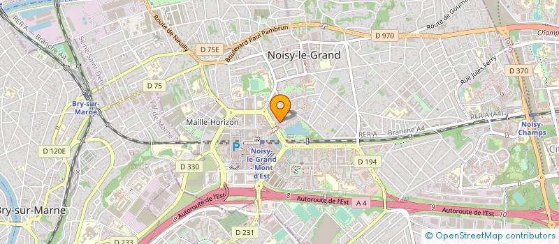 localisation de l'entreprise MONSIEUR MATTHIEU MASSON à NOISY-LE-GRAND