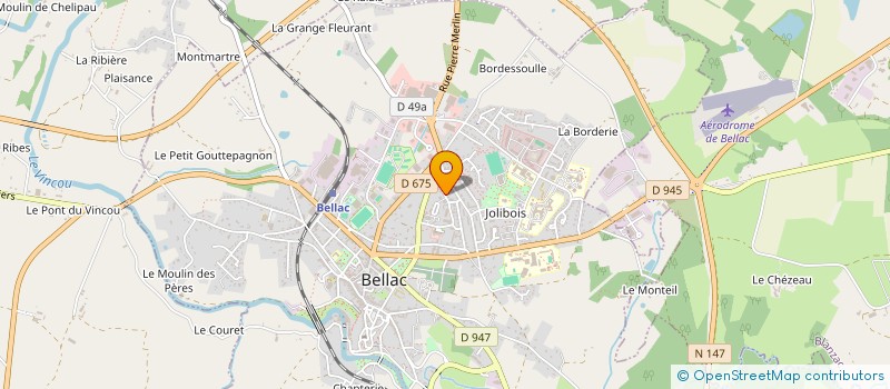 localisation de l'entreprise MONSIEUR MATTHIEU MATTHIEU ORO  BELLAC