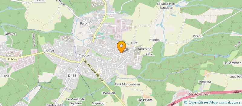 localisation de l'entreprise MONSIEUR MATTHIEU MAUDUIT  TOSSE