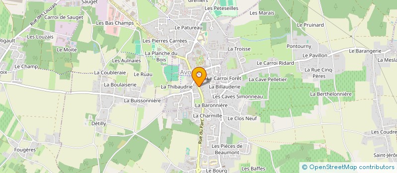 localisation de l'entreprise MONSIEUR MATTHIEU MAZAUD  AVOINE