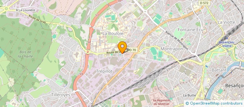 localisation de l'entreprise MONSIEUR MATTHIEU MEFFRAY à BESANCON
