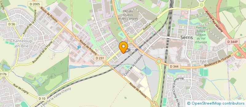 localisation de l'entreprise MONSIEUR MATTHIEU MENET  MONTEVRAIN