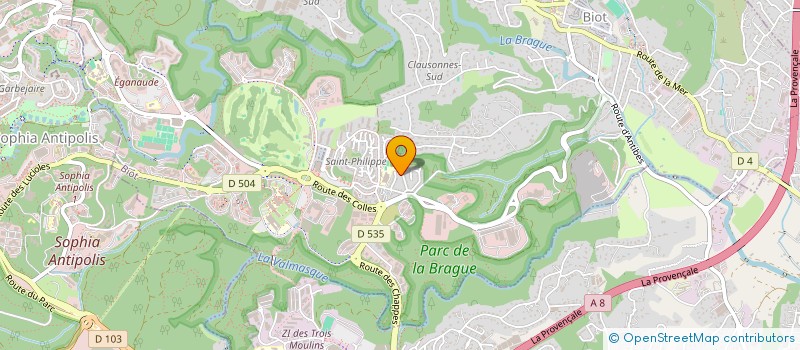 localisation de l'entreprise MONSIEUR MATTHIEU MENNESON  BIOT