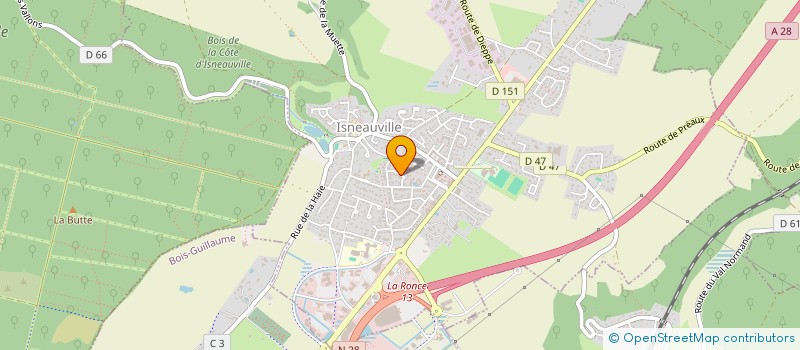 localisation de l'entreprise MONSIEUR MATTHIEU MICHEL  ISNEAUVILLE