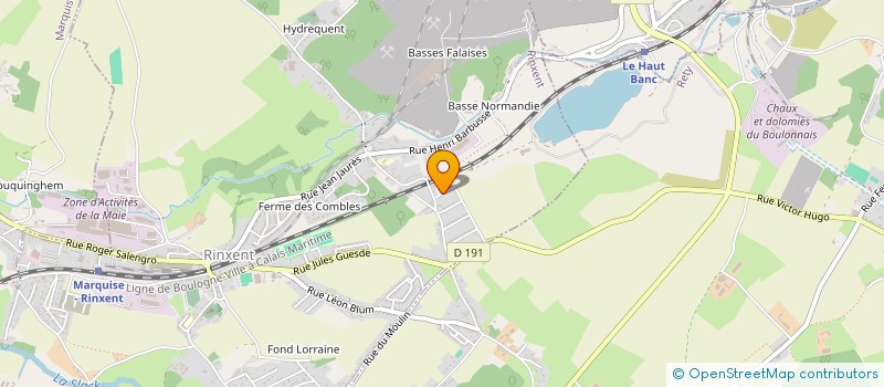 localisation de l'entreprise MONSIEUR MATTHIEU MIGNIEN  MARQUISE