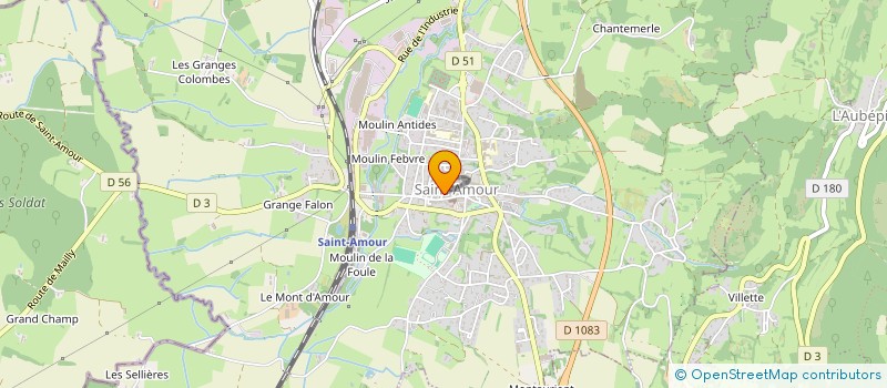 localisation de l'entreprise MONSIEUR MATTHIEU MONIER à SAINT-AMOUR