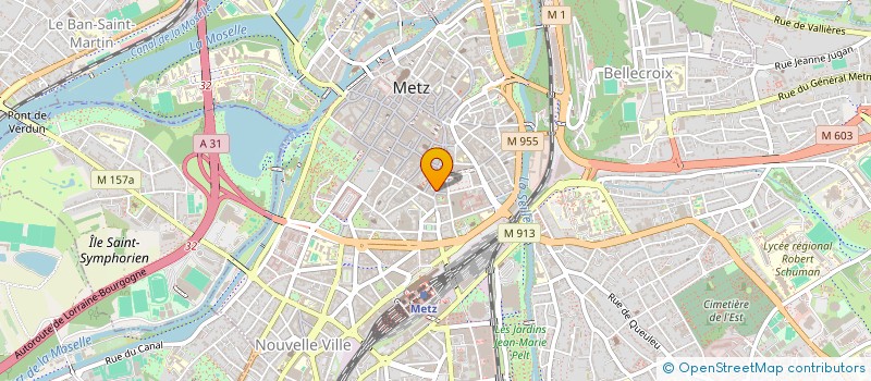 localisation de l'entreprise MONSIEUR MATTHIEU MULLER  METZ