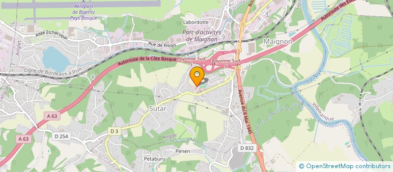 localisation de l'entreprise MONSIEUR MATTHIEU MUNDUBELTZ  ANGLET