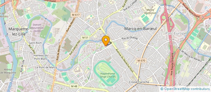 localisation de l'entreprise MONSIEUR MATTHIEU MURRAY à MARCQ-EN-BARŒUL