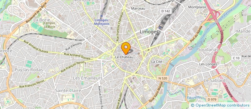 localisation de l'entreprise MONSIEUR MATTHIEU NARDOU à LIMOGES