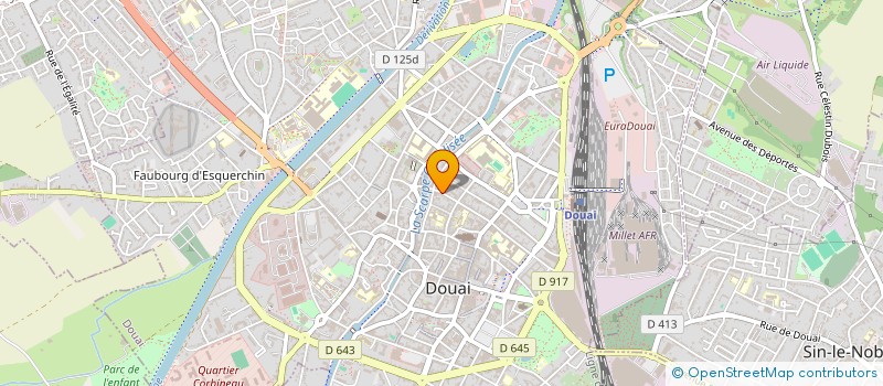 localisation de l'entreprise MONSIEUR MATTHIEU NAWROCKI  DOUAI