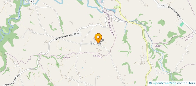 localisation de l'entreprise MONSIEUR MATTHIEU NESPOULOUS  CASSAGNES-BEGONHES