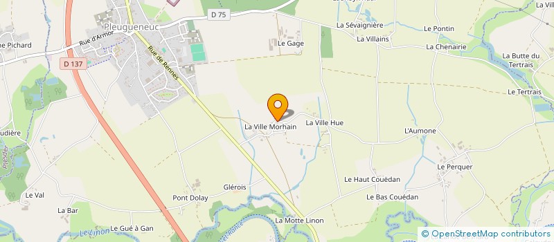 localisation de l'entreprise MONSIEUR MATTHIEU NICOLAS  PLEUGUENEUC