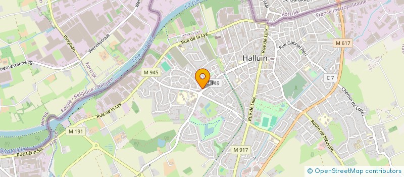 localisation de l'entreprise MONSIEUR MATTHIEU NOPPE  HALLUIN