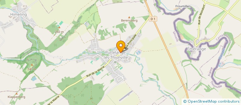 localisation de l'entreprise MONSIEUR MATTHIEU OLMI  PUTTELANGE-LES-THIONVILLE