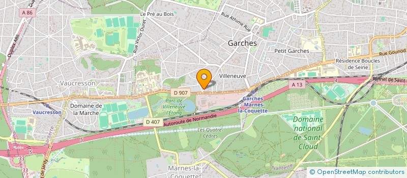 localisation de l'entreprise MONSIEUR MATTHIEU OUDIN à GARCHES