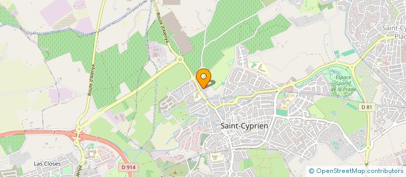 localisation de l'entreprise MONSIEUR MATTHIEU PALLARES  SAINT-CYPRIEN