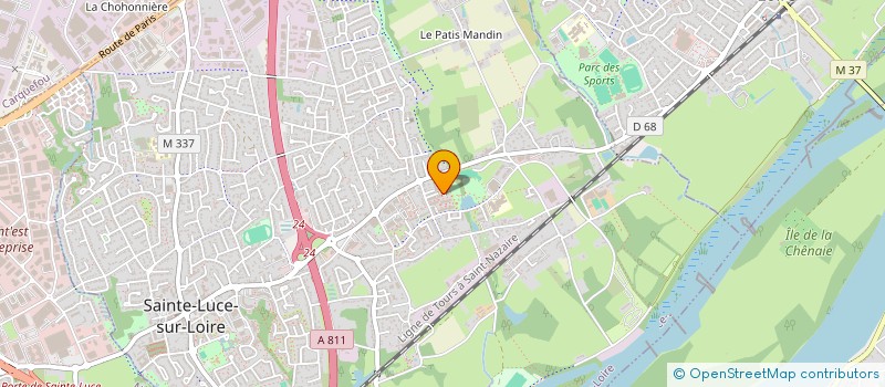 localisation de l'entreprise MONSIEUR MATTHIEU PALOU  SAINTE-LUCE-SUR-LOIRE