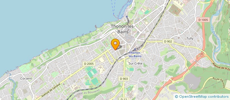 localisation de l'entreprise MONSIEUR MATTHIEU PANCHOUT  THONON-LES-BAINS