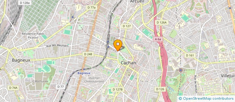 localisation de l'entreprise MONSIEUR MATTHIEU PARELON  CACHAN