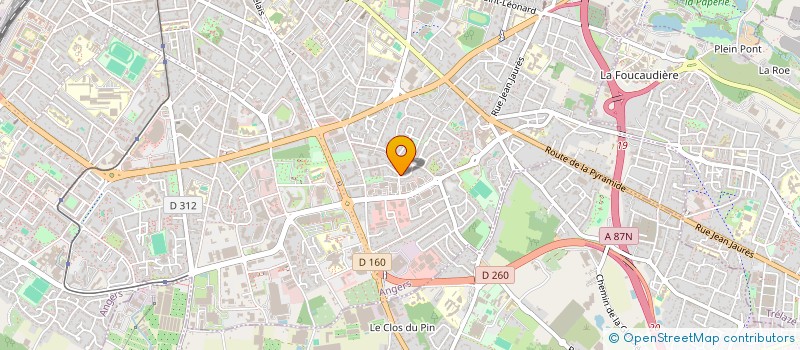 localisation de l'entreprise MONSIEUR MATTHIEU PAUMARD  ANGERS