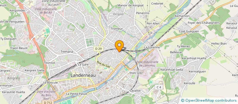 localisation de l'entreprise MONSIEUR MATTHIEU PAYET  LANDERNEAU