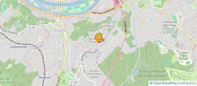 localisation de l'entreprise MONSIEUR MATTHIEU PECH  LA CELLE-SAINT-CLOUD