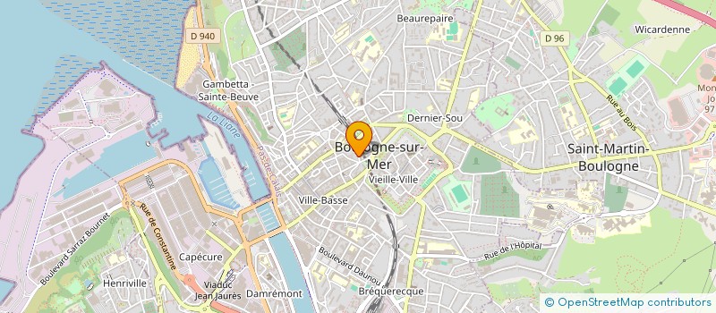 localisation de l'entreprise MONSIEUR MATTHIEU PECQUEUX à BOULOGNE-SUR-MER
