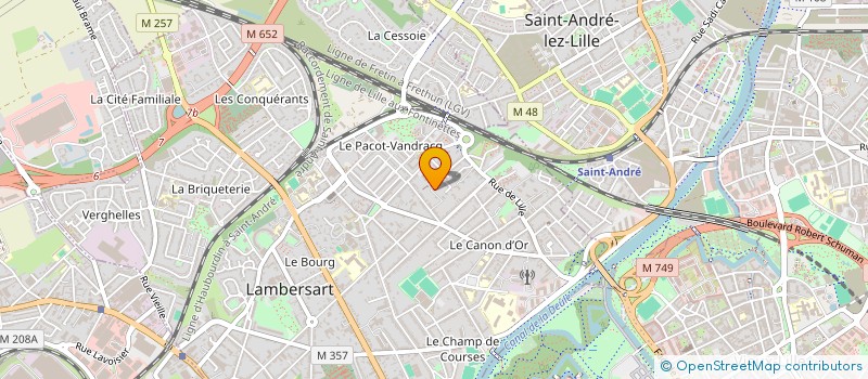localisation de l'entreprise MONSIEUR MATTHIEU PECRIAUX à LAMBERSART