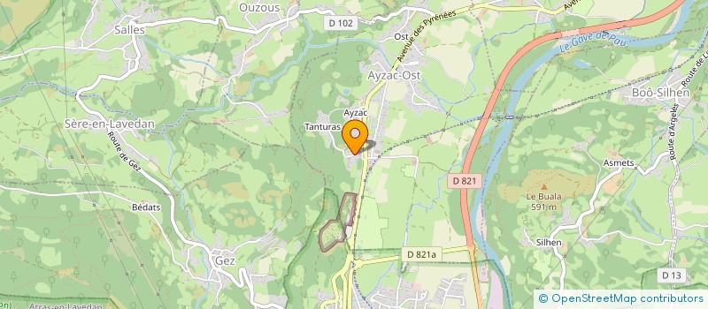 localisation de l'entreprise MONSIEUR MATTHIEU PEGOT  AYZAC-OST