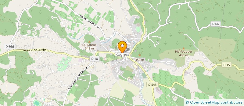 localisation de l'entreprise MONSIEUR MATTHIEU PELLEGRIN  ROGNES