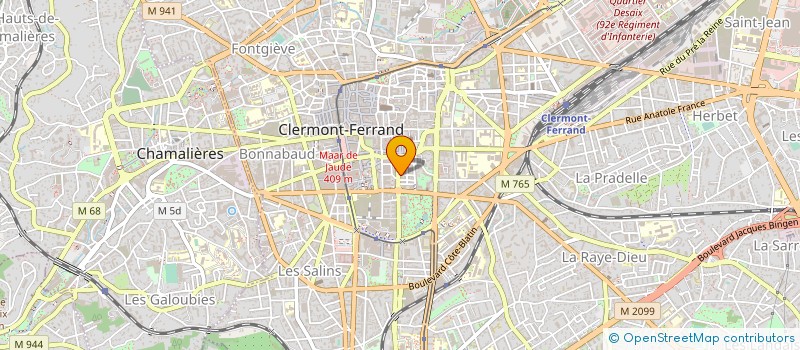 localisation de l'entreprise MONSIEUR MATTHIEU PELLETIER  CLERMONT-FERRAND