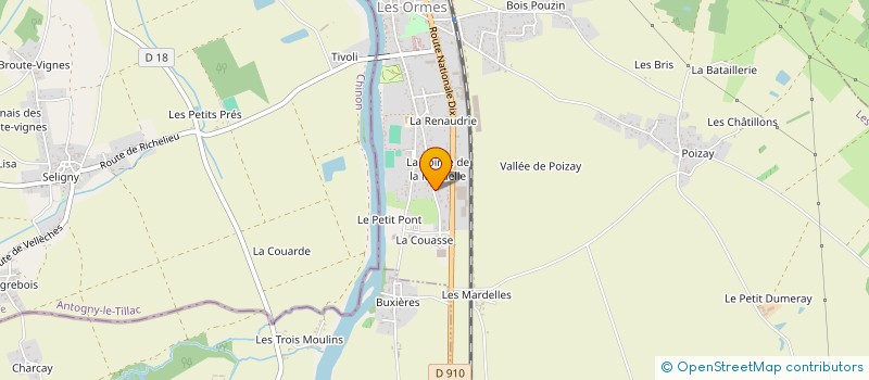 localisation de l'entreprise MONSIEUR MATTHIEU PELTZER  LES ORMES