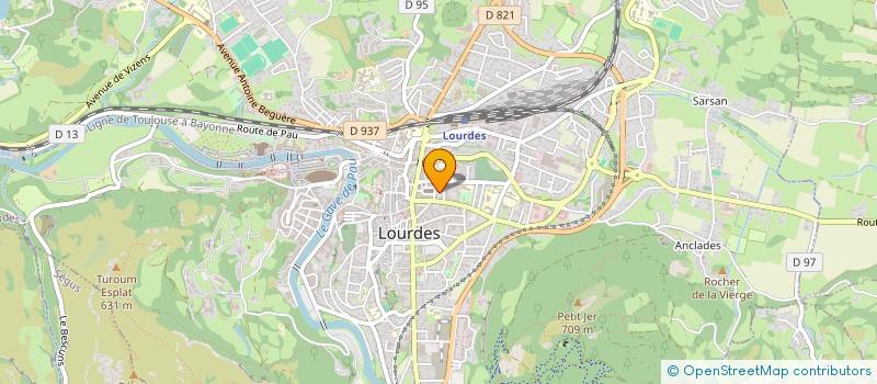 localisation de l'entreprise MONSIEUR MATTHIEU PERETTO  LOURDES