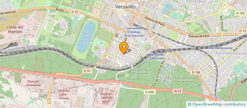 localisation de l'entreprise MONSIEUR MATTHIEU PERRAMANT à VERSAILLES