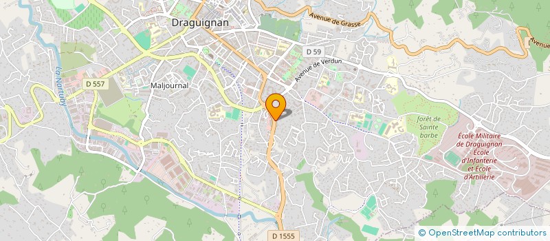 localisation de l'entreprise MONSIEUR MATTHIEU PEYRAT  DRAGUIGNAN