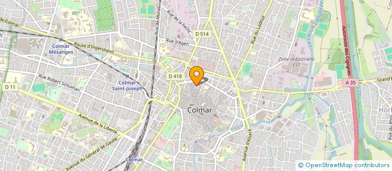 localisation de l'entreprise MONSIEUR MATTHIEU PFLIEGER-GIMBERT  COLMAR