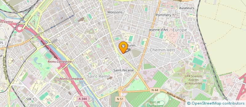 localisation de l'entreprise MONSIEUR MATTHIEU PHLIPPOTEAU  REIMS