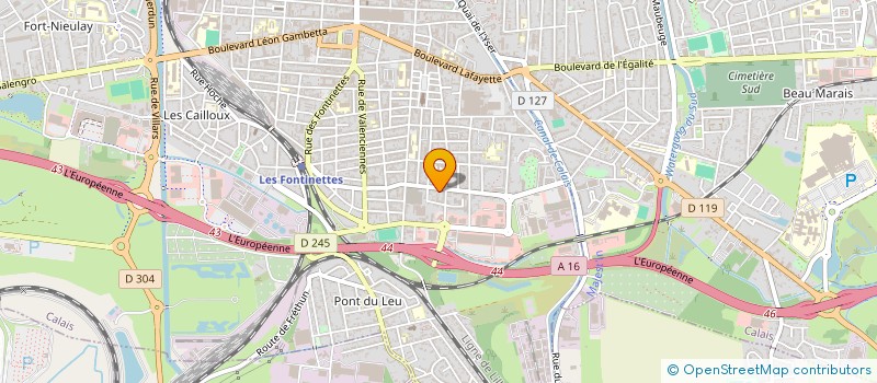 localisation de l'entreprise MONSIEUR MATTHIEU PICHON  CALAIS