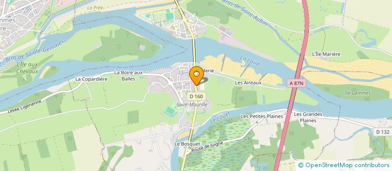 localisation de l'entreprise MONSIEUR MATTHIEU PINAT  LES PONTS-DE-CE