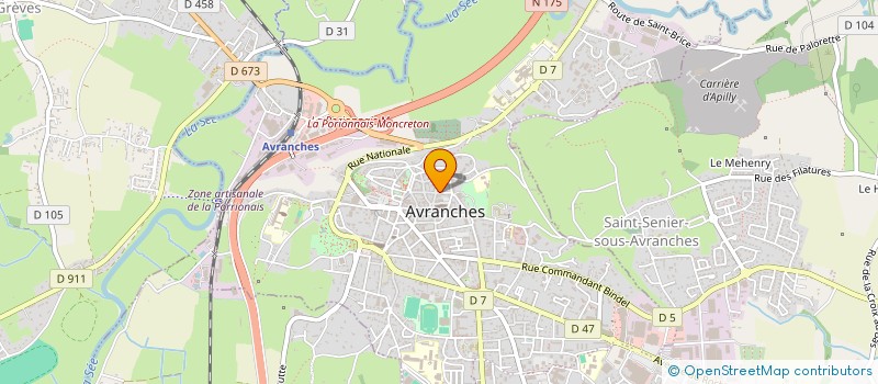 localisation de l'entreprise MONSIEUR MATTHIEU PINTO  AVRANCHES