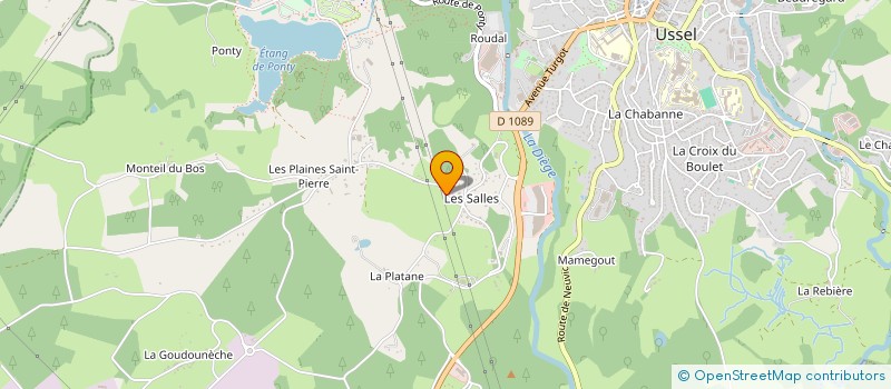 localisation de l'entreprise MONSIEUR MATTHIEU PINTO-SEIXAS  USSEL