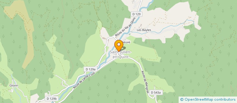 localisation de l'entreprise MONSIEUR MATTHIEU PLANEL  SAINT-JULIEN-EN-QUINT