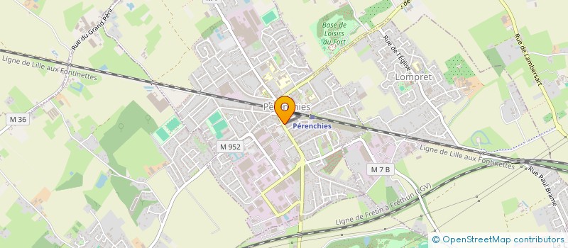 localisation de l'entreprise MONSIEUR MATTHIEU PONTART  PERENCHIES