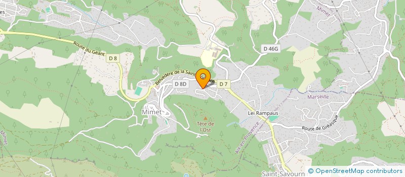 localisation de l'entreprise MONSIEUR MATTHIEU PONZIO  MIMET