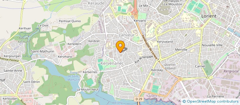 localisation de l'entreprise MONSIEUR MATTHIEU PORLIER  LORIENT