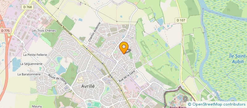 localisation de l'entreprise MONSIEUR MATTHIEU PORTEJOIE  AVRILLE