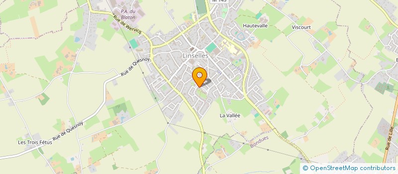 localisation de l'entreprise MONSIEUR MATTHIEU PORWOL  LINSELLES