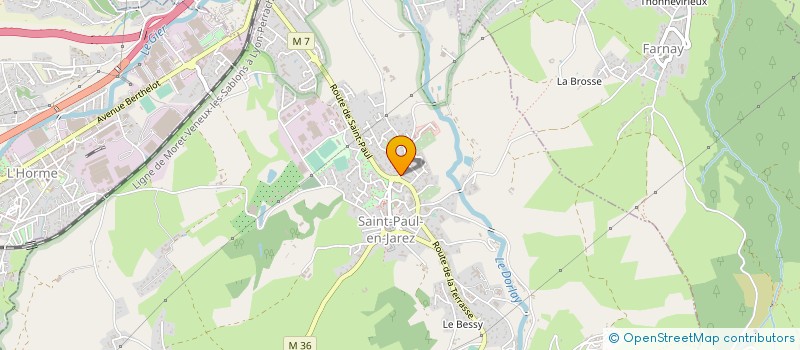 localisation de l'entreprise MONSIEUR MATTHIEU POUDEROUX  SAINT-PAUL-EN-JAREZ