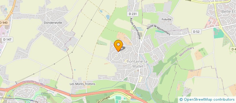 localisation de l'entreprise MONSIEUR MATTHIEU POULAIN  FONTAINE-LA-MALLET